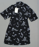 Who What Wear Womens Flirty Rayon Mini Dress with O-Ring Zip