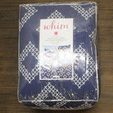 Martha Stewart Diamond Coast 4-Piece Comforter Set Navy Blue Twin / Twin XL