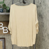 DG2 by Diane Gilman Women's Plus Size Ruffle Sleeve Dolman Top