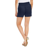 NWT INC International Concepts Womens Pull-On Linen Belted Shorts. 100097651 L