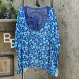Colleen Lopez Women's Crochet Inset Kimono Topper