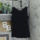 Susan Graver Women's Liquid Knit And Lace Cardigan And Tank Top Set