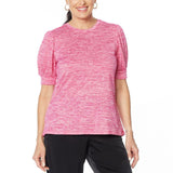 NWT DG2 By Diane Gilman Womens Balloon-Sleeve Tee. 697877 Medium