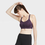 All In Motion Women's High Support Zip Front Sports Bra