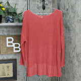 MarlaWynne Plus Size Crimp Yarn Tunic Sweater