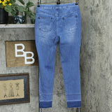 Belle by Kim Gravel Women's Flexibelle Wide Release Hem Jeggings