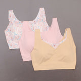 Rhonda Shear Plus Size 3 Pack Body Bras With Removable Pads