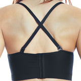 Rhonda Shear Leisure Bra With Back Closure Black Large