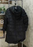 Cole Haan Women's Box Quilt Down Puffer Coat Black XL