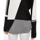 INC International Concepts Women's Petite Colorblocked Sweater