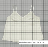 A New Day Women's Satin Camisole Ivory Grey Medium