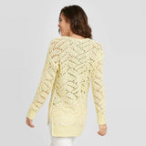 Universal Thread Women's Open Stitch Tunic Sweater