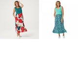 Cuddl Duds Women's Petite Flexwear Sleeveless Knit Maxi Dress