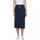 Tommy Hilfiger Women's Side Stripe French Terry Midi Skirt