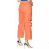DG2 by Diane Gilman Women's Embroidered Cropped Wide Leg Jeans