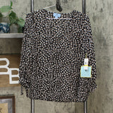 Cece Women's Leopard Print Tie Sleeve Blouse
