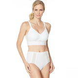 Rhonda Shear 2 Pack Mesh Back Detail Molded Cup Bras White/ Nude Large