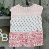 Style & Co. Petite Cotton Tiered Top Spring Embrace PM