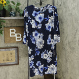 Tommy Hilfiger Women's Plus Size Floral Print Grommet Sleeve Dress