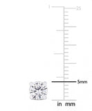 Sofia B Lab-Created Moissanite Sterling Silver Solitaire Stud Earrings