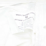 Gloria Vanderbilt All Around Slimming Effect Skimmer Jeans Vintage White 12