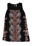 Xhilaration Women's Lovely Floral Print Shift Dress with Peter Pan Collar