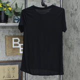 Modern Lux Women's Short Sleeve Crewneck New York Photo Graphic T-Shirt Black L