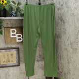 Antthony Women's Plus Size Thrill Me Tapered Pull On Pants Olive 2X