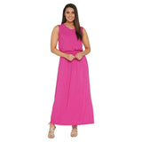 Joan Rivers Petite Length Sleeveless V-Neck Jersey Maxi Dress