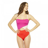Shade & Shore Women's Cut Out Colorblock One Piece Swimsuit