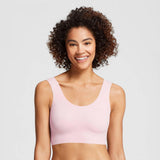 True & Co. True Everybody Women's Scoop Neck Bra Pale Pink XL
