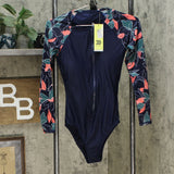 All In Motion Women's Long Sleeve One Piece Rashguard Swimsuit