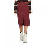 Wild Fable Women's Snap Accent Rib Knit Midi Sweater Skirt