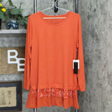 DG2 by Diane Gilman Women's Layered Ruffle Hem Peplum Top