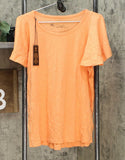 NWT DG2 by Diane Gilman Women's Flutter-Sleeve T-Shirt Large
