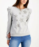 NWT INC International Concepts Women's Ruffled Star Sweatshirt. 100107991B Small