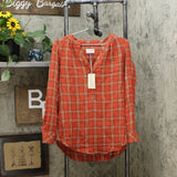 Universal Thread Women's Long Sleeve Button Front Tunic Blouse