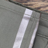 DG2 Plus Virtual Stretch Metallic Side Stripe Skinny Jeans Olive Green 18W