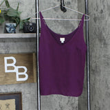 A New Day Women's Lined Tank Top Purple XS
