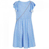 Lavender Big Girls Sprinkles Ruffle Dress