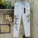 DG2 by Diane Gilman Women's Classic Stretch Artwork Printed Jeans