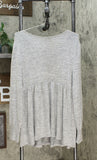 Isabel Maternity by Ingrid & Isabel Long Sleeve Cozy Babydoll Top