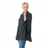 G.I.L.I. Women's Knit Sweater Cape With Snap Detail
