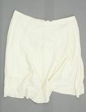 Who What Wear Women's Plus Size Back Zip Linen Blend Swing Skirt Cream 26W