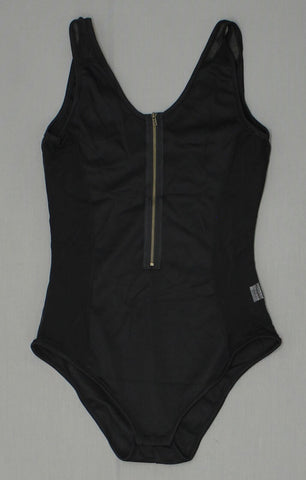 36 Point 5 Women's Fit Mesh Inserts Zip Front Bodysuit