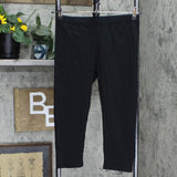 Xhilaration Women's Cotton Capri Leggings Black L