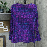 Susan Graver Women's Set Of 2 Printed Brushed Liquid Knit Tops