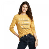 Zoe + Liv Women's Be Kind Be Right Be You Long Sleeve Graphic T-Shirt