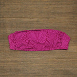 Xhilaration Women's Textured Bandeau Bikini Top Fuchsia Pink XS (00)