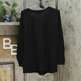 DG2 by Diane Gilman Women's Jeweled Raglan Sweater Black Large